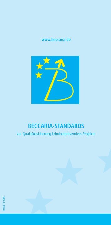 Beccaria-Standards zur QualitÃ¤tssicherung kriminalprÃ¤ventiver ...