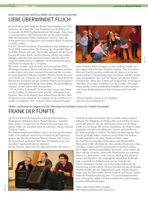 Ausgabe 1104.pdf - Theater-Zytig