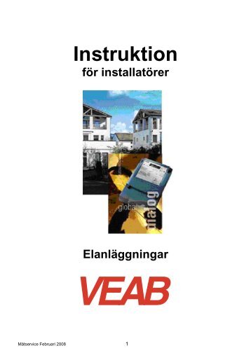 Instruktion - VEAB. VÃ¤xjÃ¶ energi AB.