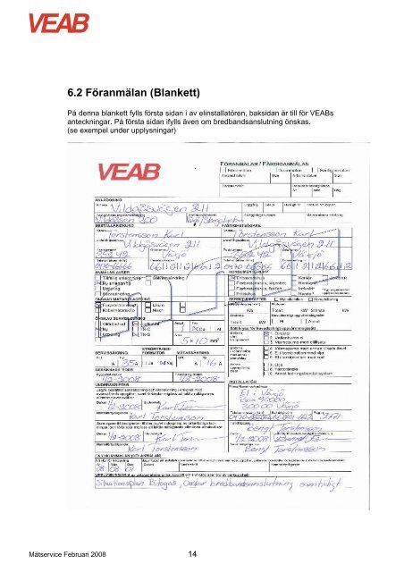 Instruktion - VEAB. VÃ¤xjÃ¶ energi AB.