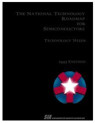 1997 National Technology Roadmap for Semiconductors