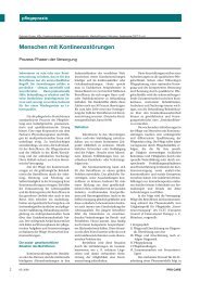 Menschen mit Kontinenzstörungen - Gabriele Gruber