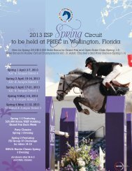 2013 - Equestrian Sport Productions, LLC