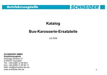 Katalog Bus-Karosserie-Ersatzteile