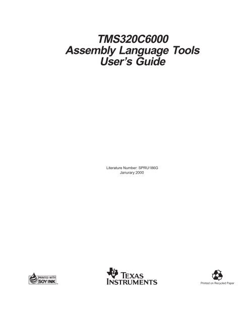TMS320C6000 Assembly Language Tools User's Guide