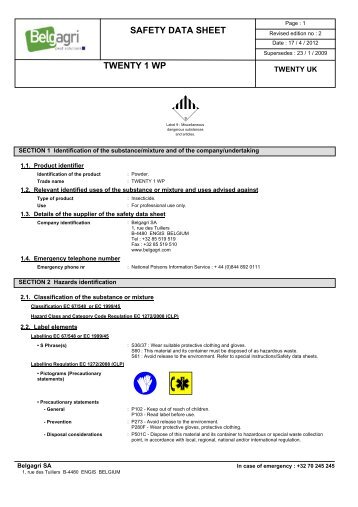 safety data sheet - Lodi UK's