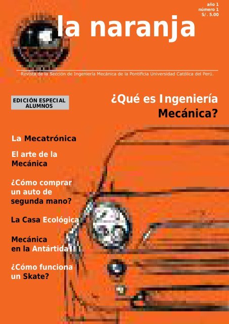 Revista La Naranja Mecanica 2003 - Pontificia Universidad CatÃ³lica ...