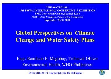 Climate Change and Water Safety Plans - Water Safety Portal