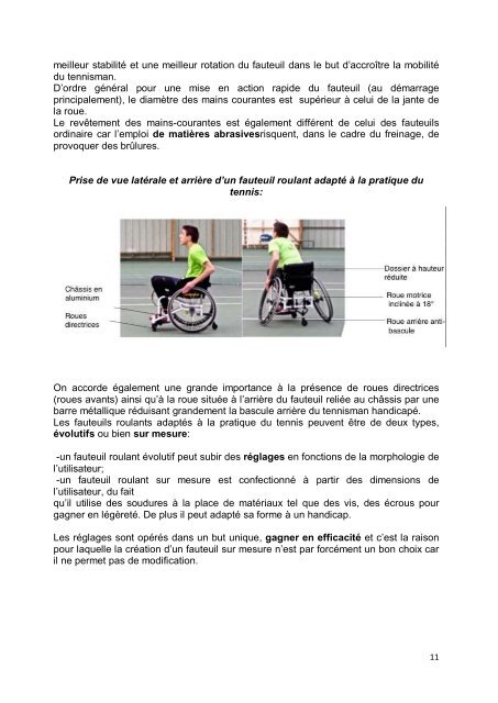 TPE : Le fauteuil roulant dans le sport