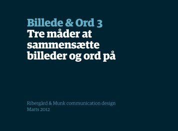 Tre mÃ¥der at sammensÃ¦tte billeder og ord pÃ¥ - RibergÃ¥rd & Munk
