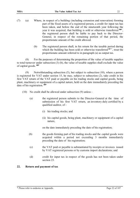 Value Added Tax Act 1998 - The Mauritius Chamber of Commerce ...