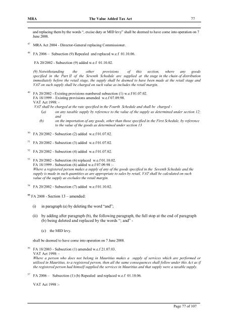 Value Added Tax Act 1998 - The Mauritius Chamber of Commerce ...