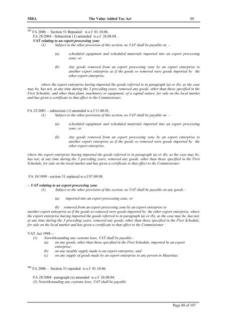 Value Added Tax Act 1998 - The Mauritius Chamber of Commerce ...