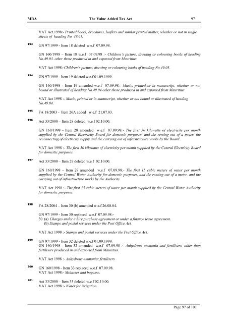 Value Added Tax Act 1998 - The Mauritius Chamber of Commerce ...