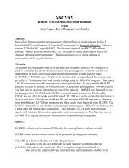 Crystal Structure Determination Using NRCVAX