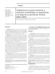 Staphylococcus aureus resistente a meticilina: sensibilidad ... - Seq.es