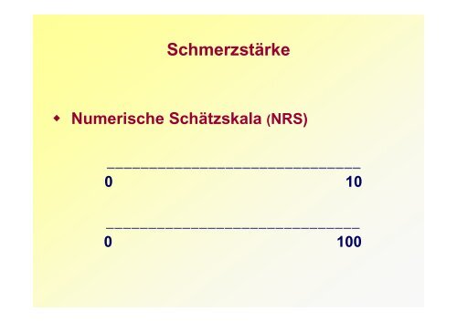 Schmerztherapie Handout