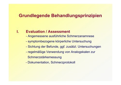 Schmerztherapie Handout