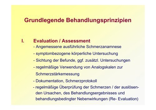 Schmerztherapie Handout