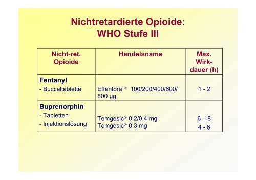 Schmerztherapie Handout