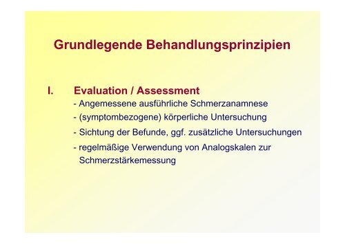 Schmerztherapie Handout