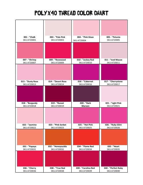 Color Mauve Color Chart