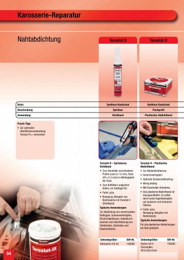 Karosserie-Reparatur Nahtabdichtung