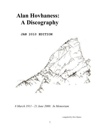 Alan Hovhaness: A Discography - UVic.ca