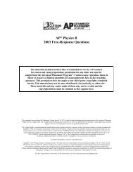 2003 AP Physics B Free-Response Questions - AP Central - College ...