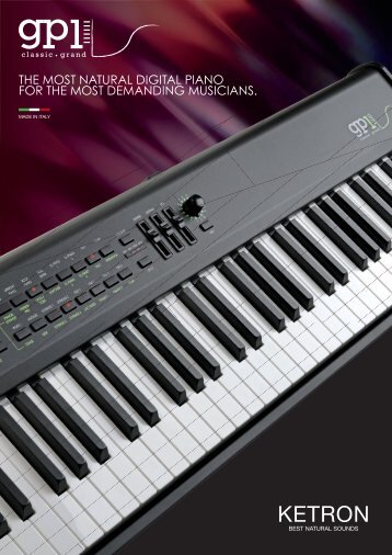 the most natural digital piano for the most demanding ... - Ketron