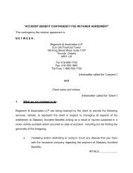 Contingency Fee Agreement - Bogoroch & Associates