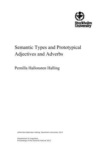 Semantic Types and Prototypical Adjectives and Adverbs