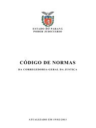 CÃƒÂ“DIGO DE NORMAS - TJPR
