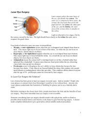 Laser eye surgery notes - Manulife