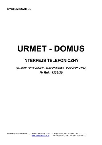 system scaitel urmet - domus interfejs telefoniczny - Kmservice