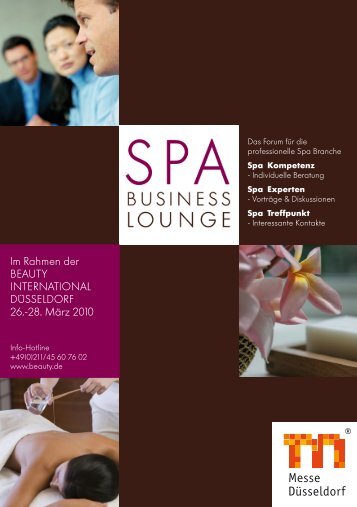 zum aktuellen Programm der SPA Business Lounge - Wellnessfinder