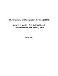 U.S. Citizenship and Immigration Services (USCIS) June 2013 ...