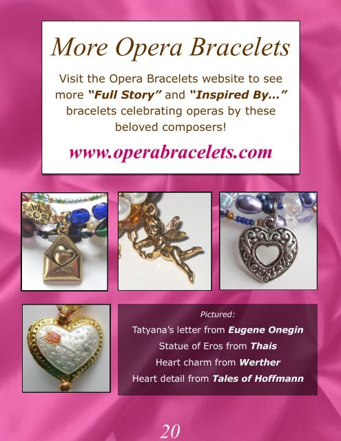 Opera Bracelets Valentines Book 2015