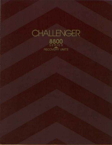 Challenger - 8800 Series H.D. Recovery Unit