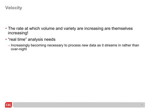 Hadoop Development - CSC