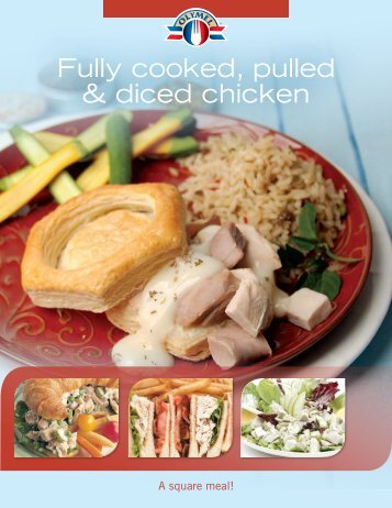 Fully cooked, pulled & diced chicken - Sysco Canada