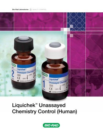 Liquichek™ Unassayed Chemistry Control (Human) - QCNet