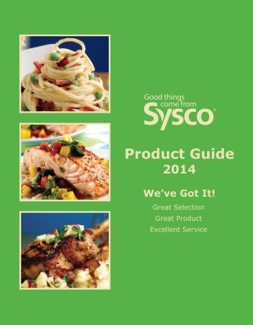 Product Guide - Sysco Canada