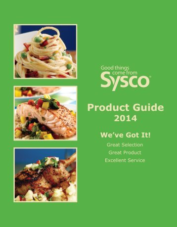 Product Guide - Sysco Central Ontario