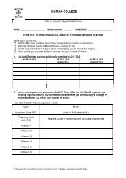 Year 12 Subject selection form 2013.pdf - marian college