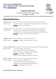 SALES-LIST (W) - Graphic Know-How BUHL GmbH