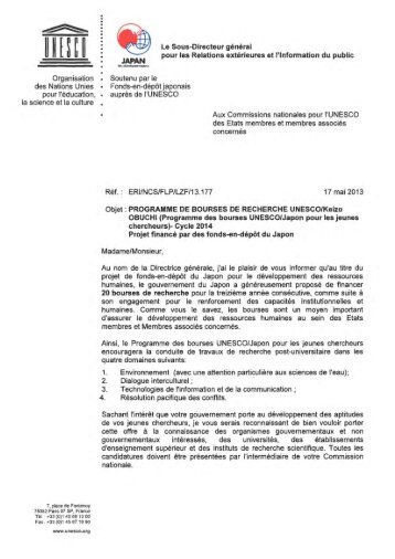 Annexe - Ministère de l'Enseignement Supérieur et de la Recherche ...