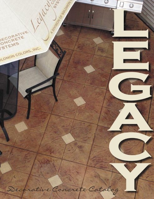 coloring systems - Legacy Decorative Concrete Systems, Inc.