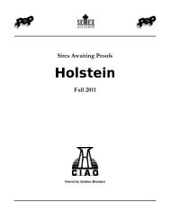 Holstein - CIAQ