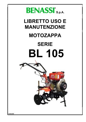 LIBRETTO USO E MANUTENZIONE MOTOZAPPA ... - Benassi.eu